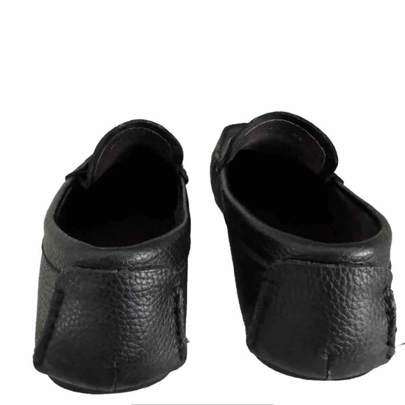 Marco Ferretti Men Loafer Rubber Sole Casual Loafer Moccasins Black Leather 10.5